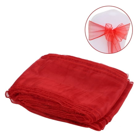 

Decorative Chair Bows Ties Chair Sashes For Banquet Birthday Wedding Party Red