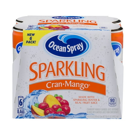 Ocean Spray Sparkling Cran-Mango - 6 CT - Walmart.com