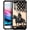 Cowboy Riding Horse Flag Black, variant on Compatible with iPhone SE 2022 Case, The Burning Blue Wolf, Anti-Scratch Soft TPU Shockproof Unique Protective Cover Pattern Design