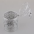 thumbnail image 2 of Ruiboury Electroplated Metal Birdcage Shape Tea Light Candle B- Holder Silver Type B 1Set, 2 of 6