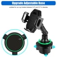 M optimized Car Cup Holder Mount Wireless Charging Adjustable Quick ...