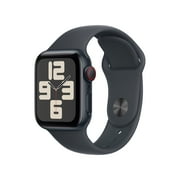 Apple Watch SE (2nd Gen) [GPS + Cellular] Smartwatch with 40mm Midnight Aluminum Case with Midnight Sport Band - M/L. Fitness & Sleep Tracker, Crash Detection, Heart Rate Monitor