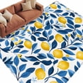 thumbnail image 2 of 6'x9' Area Rugs, Lemon Indoor Outdoor Area Rug for Living Room Bedroom, Summer Fruit Spring Leaf Watercolor Pastoral Washable Bathroom Rugs Kitchen Floor Carpet Mats Home Decor Aesthetic, 2 of 8