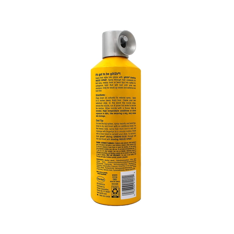 Got 2B Glued Blasting Freeze Spray Screaming Hold, 12 Oz., Pack of