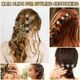 thumbnail image 2 of Hair Clips for Women, 4 Pks Sparkling Crystal Stone Braided Hair Clips with 3 Small Clips, Braided Hair Accessories for Women and Girls, Hair Clips for Styling Sectioning, Large Hair Clips, 2 of 5