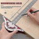 thumbnail image 3 of 10-Inch Stainless Steel Carpenters Protractor - Adjustable Angle Measuring Tool for Woodworking & Engineering_MM2, 3 of 5