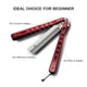 thumbnail image 5 of Peine plegable práctica entrenamiento mariposa cuchillo herramienta de peluquería (rojo) Tmvgtek cuidado belleza, 5 of 9