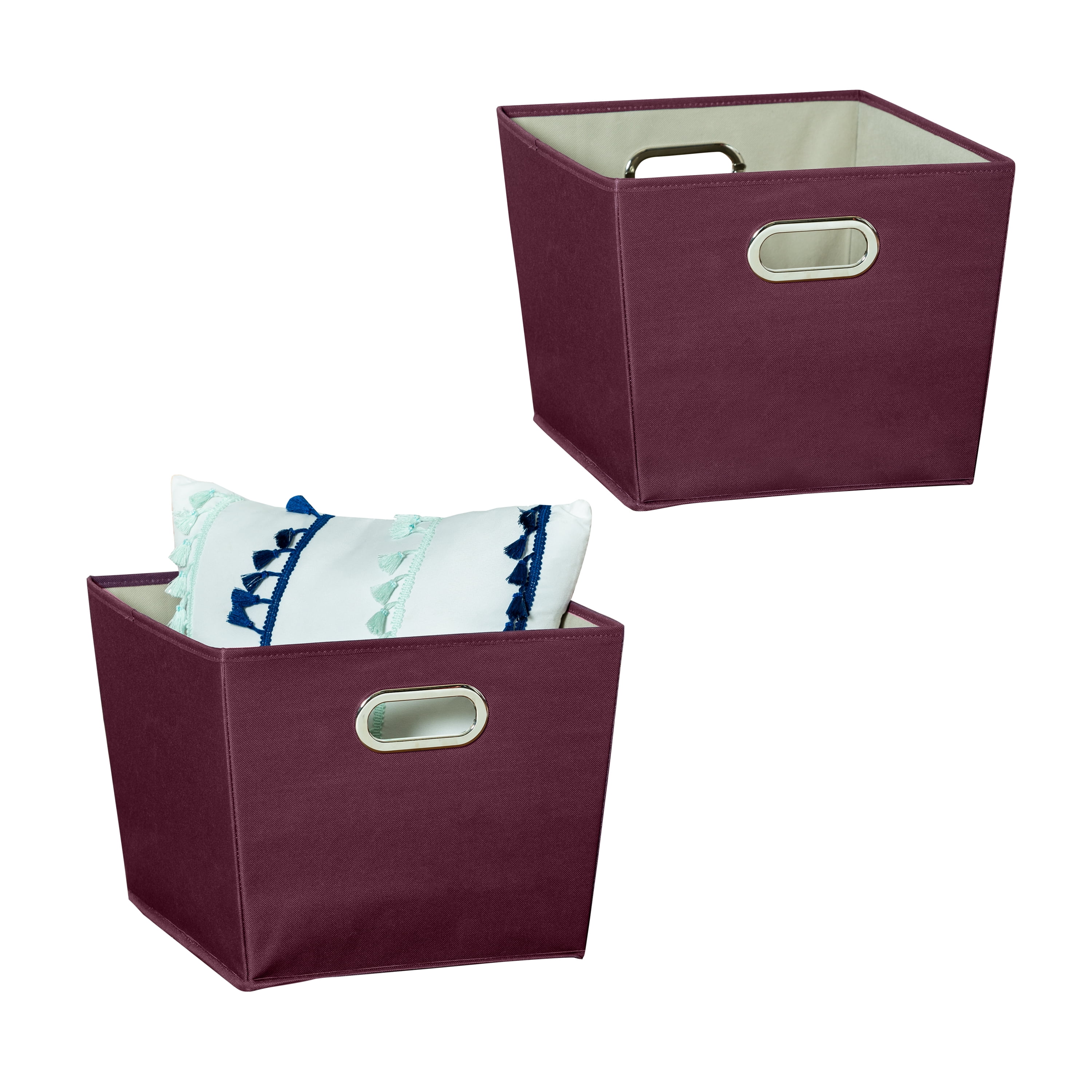 Medium Storage Bin, Purple 2pk KIT
