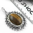 thumbnail image 2 of 925 Sterling Silver Plated Latest Jewelry Tiger Eye Gemstone Pendant, 2 of 2