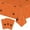 Orange, variant on Btomtd 107.87 x 53.93 inch Plastic Rectangular Halloween Table Cloth Disposable Party Tablecloth Festive Table Cloth Decor, White