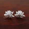 thumbnail image 2 of QQTDFG 925 Sterling Silver Tiny Lotus Flowe Stud Earrings A1323-default, 2 of 8