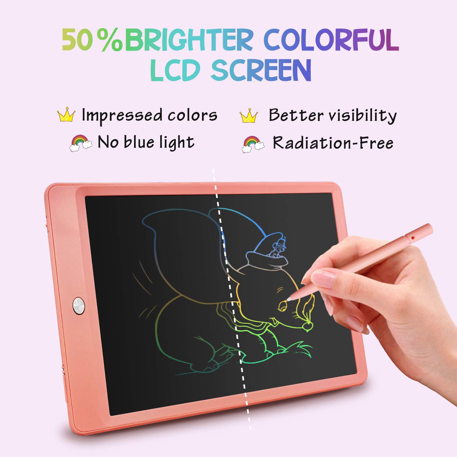 RaceGT 2 Pack LCD Writing Tablet Doodle Board Tablet with Colorful Screen  Magic Board Drawing Board for Kids Gift for Boys Girls and Toy for 3 4 5 6  7