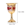 thumbnail image 4 of Exquisite Wine Goblet Small Wine Glass Decorative Drinking Cup Home Accessory, 4 of 5