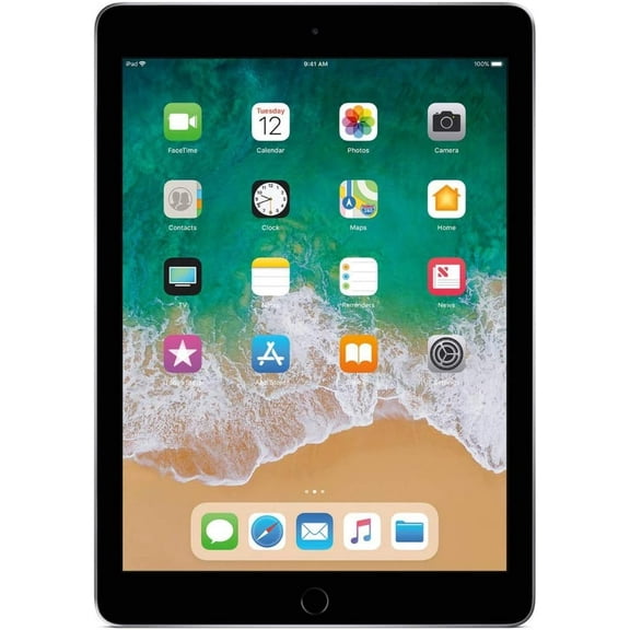 Restored Apple iPad (2018 Model) with Wi-Fi only 32GB Apple 9.7 inch iPad - Space Gray (Refurbished)