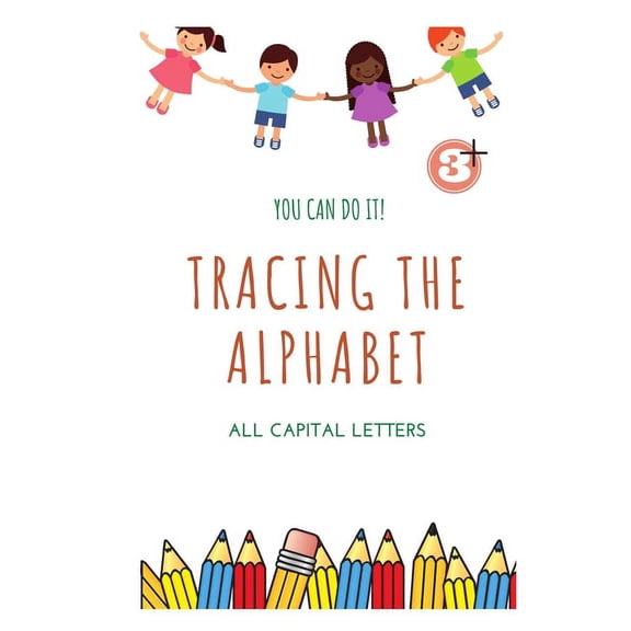 Tracing Book : All Capital Letters (Paperback)
