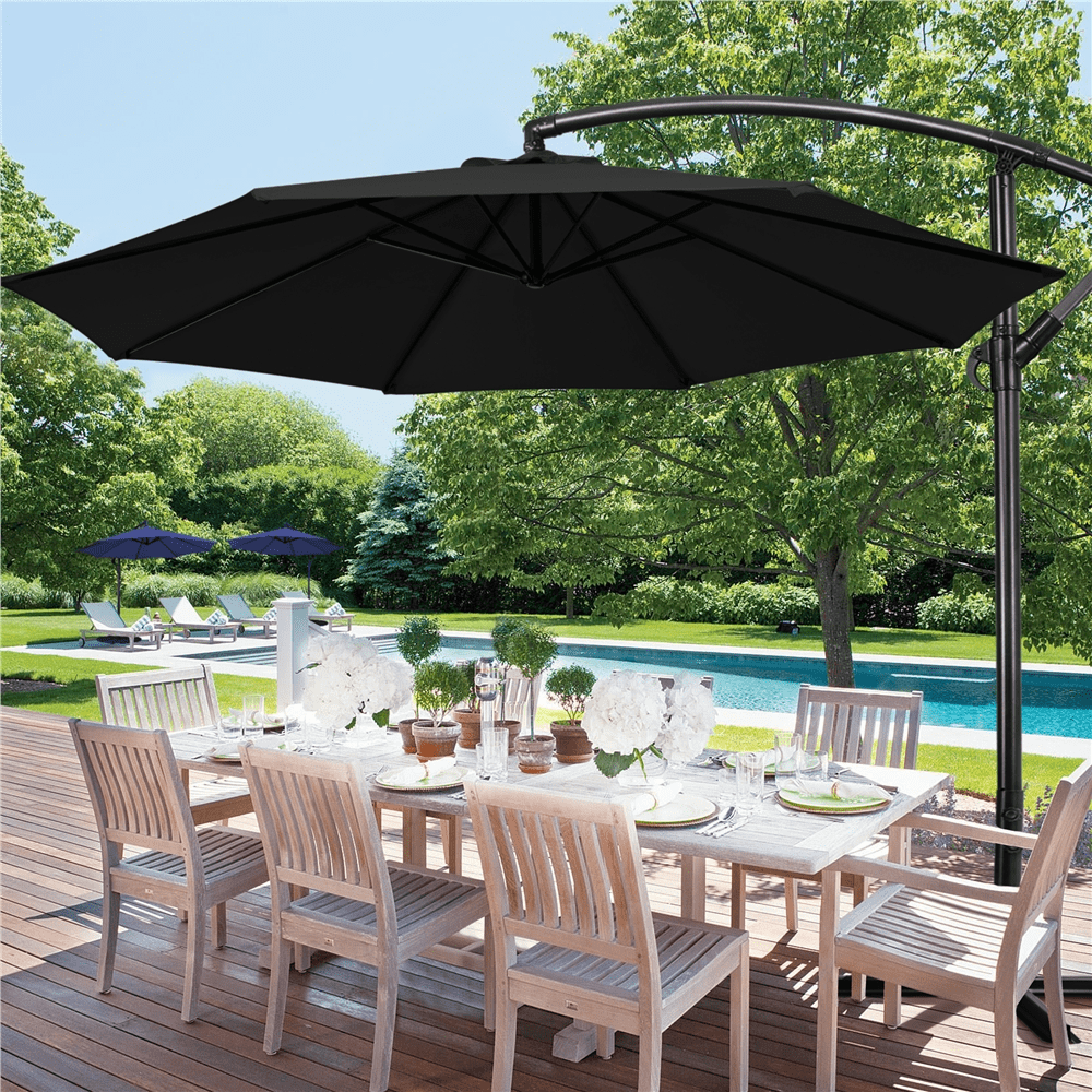 Renwick 10ft Sky Blue Octagon Offset Patio Umbrella - Walmart.com