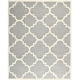 thumbnail image 3 of SAFAVIEH Cambridge Justine Geometric Quatrefoil Wool Area Rug, Silver/Ivory, 9' x 12', 3 of 7