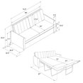 thumbnail image 3 of Novogratz Brittany Sleeper Sofa with Memory Foam Mattress, 3 of 9