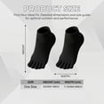 thumbnail image 2 of BlinkLLX 6 Pairs Cotton Toe Socks Low Cut No Show Athletic Socks for Men Women, 2 of 5