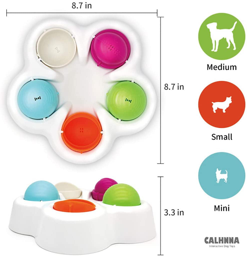 Calhnna Pet IQ Intelligent Toy Smart Dog Puzzle Toys for Beginner, Puppy Treat Dispenser Interactive Dog Toys - Improve Your Dogs IQ, SP