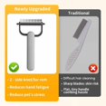 thumbnail image 4 of Dematting Comb For Dogs Undercoat Rake for Dogs & Cats, Extra-Wide Dog Grooming Brush & Deshedder Comb for Long Hair Functional, 4 of 5
