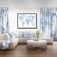 thumbnail image 3 of Designart - World Map Water Splash - Abstract Map Framed Canvas Art Print, 3 of 4