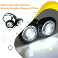 thumbnail image 3 of Luces de marcador LED 3/4 pulgadas mini ojales de goma de caucho Sólido Durabilidad impermeable Camión Luz lateral para la nave de camión SUV Bicicleta Blanco 4 piezas Yuarrent VI014330-02, 3 of 7