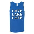 thumbnail image 2 of Wild Bobby, Anchor Wheels Love Lake Life, Men Graphic Tank Top, Royal, Medium, 2 of 4