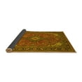 thumbnail image 2 of Ahgly Company Indoor Round Medallion Yellow Traditional Area Rugs, 6' Round, 2 of 4
