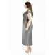 thumbnail image 2 of Vestido largo manga volantes Roman Fashion Tallas Extras 9940-SO Gris 40, 2 of 5