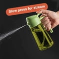 thumbnail image 3 of CXINYI 16 oz Glass Olive Oil Dispenser for Kitchen, 2 in 1 Oil Sprayer Bottle for Cooking, Salad, BBQ and Frying, Black and Green, 3 of 6