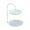 White, variant on Necklace Display Stand, 2 Tier Jewelry Holder, Tabletop Jewelry Organizer Tower with Round Storage Tray, Organizer Tower for Bracelets Necklaces Earrings Makeups, 1 Pcs, 7.87x11.8"