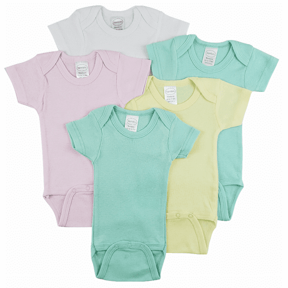 Bambini Short Sleeve One Piece 5 Pack