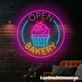 thumbnail image 4 of Handmadetneonsign Open Bakery Neon Sign, Pastry Shop Led Light, Cupcake Bakery Wall Decor, Bakery Art 72631, 4 of 5