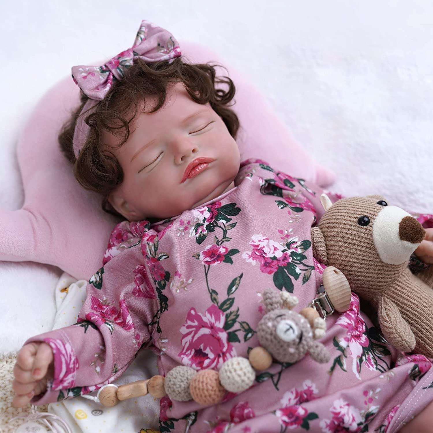 BABESIDE Realistic Reborn Baby Dolls Lifelike Sleeping Pouting Baby Boy