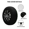 thumbnail image 2 of Naloa St Patrick's Day4 PVC Leather Spare Tire Wheel Cover for Car Truck SUV Camper Trailer Universal Fit many size15 inch, 2 of 6