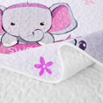 thumbnail image 5 of Erosebridal Cute Elephant Animal Quilt Full for Girls, Love Heart Balloon Print Full Bedspread Sets, 3-Piece, 5 of 7