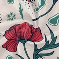 thumbnail image 2 of Coolnut 60" Poppy Flower Round Tablecloth, Waterproof Spillproof Polyester Fabric Table Cover with Zipper Umbrella Hole for Outdoor Patio Garden Dining Party, 2 of 7
