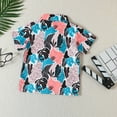 thumbnail image 6 of Fesfesfes Toddler Boys Hawaiian Outfit Kids Baby Boy Printed Tops and Shorts Casual Beach Wear Short-sleeved Dressy Tops and Shorts Clothes Set, 6 of 9