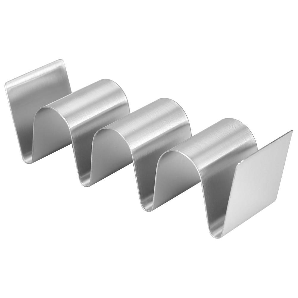 Tebru Stainless Steel Taco Pancake Stand Storage Holder for Restaurant