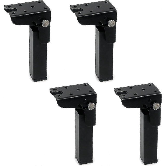 4PCS Folding Table Legs 300mm Height Iron Locking Hinge 90 Degree Foldable Desk Legs