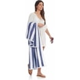 thumbnail image 3 of 100% Cotton Terry Absorbent Cabana Stripe Pool & Beach Towels, Soft, Large, and Thick, 2-Pack, Navy Blue, 30 in x 60 in, 3 of 5