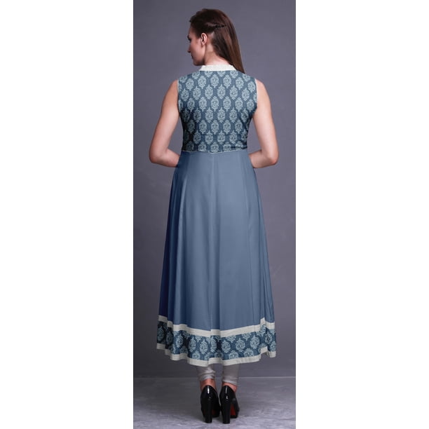 dusty blue indian dress Dusty Blue Embroidered Net Lehenga XL
