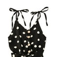 thumbnail image 3 of FOCUSNORM Girls Playsuit with Belt, Polka Dot Romper, Ruffles Strap Jumpsuit, 3 of 5