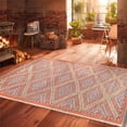 thumbnail image 2 of Pasargad Home Kilim 75" x 135" Hand-Woven Lamb's Wool Area Rug in Red, 2 of 3