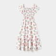 thumbnail image 2 of PatPat Family Matching Color Block Tee and Ditsy Floral Shirred Top Dress Sets, 2 of 4