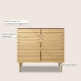 thumbnail image 4 of JONATHAN Y Aubert 36 in. W x 18 in. D x 33 in. H, Thick Linear Slat 2-Shelf, Bath Vanity Cabinet ONLY, Oak, VAN1003A, 4 of 7