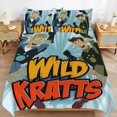 thumbnail image 6 of Wild Kratts Bedding Sets Comfort 3 Pieces Bedding Set 1 Duvet Cover + 2 Pillowcase Decorative Bedding 86"x70", 6 of 8