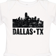 thumbnail image 4 of Inktastic Dallas Texas City Skyline with Grunge Boys or Girls Long Sleeve Baby Bodysuit, 4 of 5