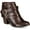 Brown Smooth, variant on Thalia Sodi Womens Tully Faux Leather Strappy Ankle Boots